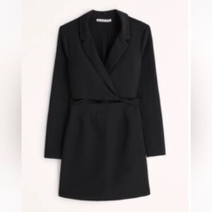 Abercrombie & Fitch wrap front cut out blazer dress